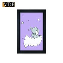 Quadro Decorativo Moldura Pintada Gel Elefantinho 30x20 Mdf Adesivado Quadro Decorativo Moldura Pintada Gel Elefantinho 30x20 Mdf Adesivado