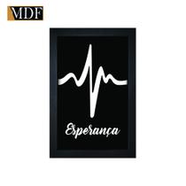 Quadro Decorativo Moldura Pintada Gel Esperança 30x20 Mdf Adesivado Quadro Decorativo Moldura Pintada Gel Esperança 30x20 Mdf Adesivado