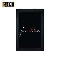 Quadro Decorativo Moldura Pintada Gel Familia 30x20 Mdf Adesivado Quadro Decorativo Moldura Pintada Gel Familia 30x20 Mdf Adesivado