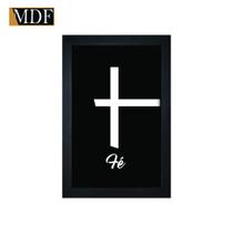 Quadro Decorativo Moldura Pintada Gel Fé 30x20 Mdf Adesivado Quadro Decorativo Moldura Pintada Gel Fé 30x20 Mdf Adesivado