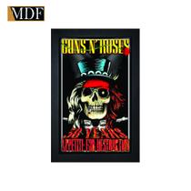 Quadro Decorativo Moldura Pintada Gel Guns N' Roses 30 Years 30x20 Mdf Adesivado - ATACADÃO DO ARTESANATO MDF