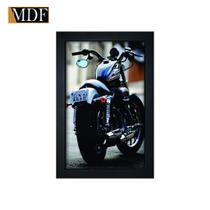 Quadro Decorativo Moldura Pintada Gel Harley Davidson 30x20 Mdf Adesivado