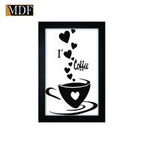 Quadro Decorativo Moldura Pintada Gel I Love Coffee 30x20 Mdf Adesivado Quadro Decorativo Moldura Pintada Gel I Love Coffee 30x20 Mdf Adesivado