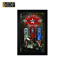 Quadro Decorativo Moldura Pintada Gel Last Stop Full Service Gasoline 30x20 Mdf Adesivado Quadro Decorativo Moldura Pintada Gel Last Stop Full Service Gasoline 30x20 Mdf Adesivado