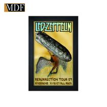 Quadro Decorativo Moldura Pintada Gel Led Zeppelin 30x20 Mdf Adesivado Quadro Decorativo Moldura Pintada Gel Led Zeppelin 30x20 Mdf Adesivado