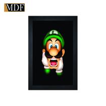 Quadro Decorativo Moldura Pintada Gel Luigi 30x20 Mdf Adesivado Quadro Decorativo Moldura Pintada Gel Luigi 30x20 Mdf Adesivado
