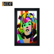 Quadro Decorativo Moldura Pintada Gel Marilyn Monroe 30x20 Mdf Adesivado Quadro Decorativo Moldura Pintada Gel Marilyn Monroe 30x20 Mdf Adesivado