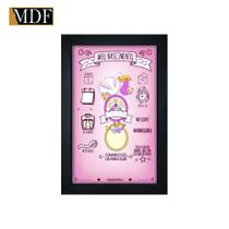 Quadro Decorativo Moldura Pintada Gel Meu Nascimento Menina 30x20 Mdf Adesivado Quadro Decorativo Moldura Pintada Gel Meu Nascimento Menina 30x20 Mdf Adesivado