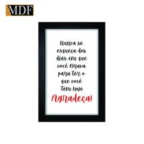Quadro Decorativo Moldura Pintada Gel Nunca Se Esqueça dos Dias 30x20 Mdf Adesivado Quadro Decorativo Moldura Pintada Gel Nunca Se Esqueça dos Dias 30x20 Mdf Adesivado