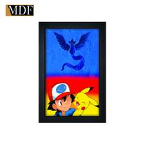 Quadro Decorativo Moldura Pintada Gel Pokemon 30x20 Mdf Adesivado Quadro Decorativo Moldura Pintada Gel Pokemon 30x20 Mdf Adesivado