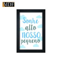 Quadro Decorativo Moldura Pintada Gel Sonhe Alto Nosso Pequeno 30x20 Mdf Adesivado Quadro Decorativo Moldura Pintada Gel Sonhe Alto Nosso Pequeno 30x20 Mdf Adesivado