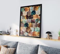 Quadro Decorativo Moldura Preta 30x40cm Abstract Texture