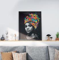 Quadro Decorativo Moldura Preta 30x40cm African Art Quadro Decorativo Moldura Preta 30x40cm African Art
