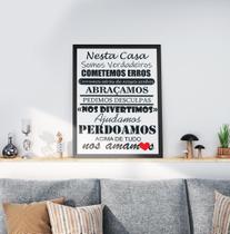 Quadro Decorativo Moldura Preta 30x40cm Frase Quadro Decorativo Moldura Preta 30x40cm Frase