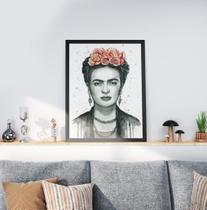 Quadro Decorativo Moldura Preta 30x40cm Frida Quadro Decorativo Moldura Preta 30x40cm Frida