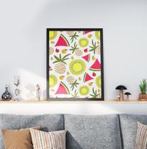 Quadro Decorativo Moldura Preta 30x40cm Fruts