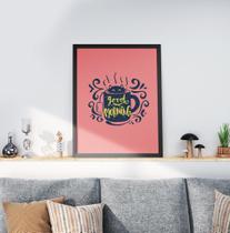 Quadro Decorativo Moldura Preta 30x40cm Good Morning Quadro Decorativo Moldura Preta 30x40cm Good Morning