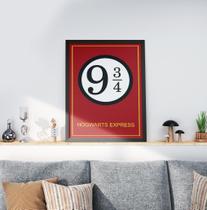 Quadro Decorativo Moldura Preta 30x40cm Harry Potter Quadro Decorativo Moldura Preta 30x40cm Harry Potter
