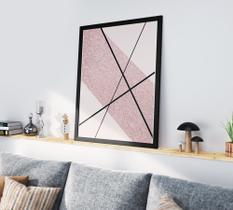 Quadro Decorativo Moldura Preta 30x40cm Rose Gold Quadro Decorativo Moldura Preta 30x40cm Rose Gold
