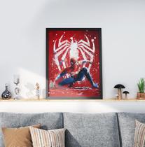 Quadro Decorativo Moldura Preta 30x40cm SpiderMan Quadro Decorativo Moldura Preta 30x40cm SpiderMan