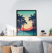 Quadro Decorativo Moldura Preta 30x40cm Summer Quadro Decorativo Moldura Preta 30x40cm Summer