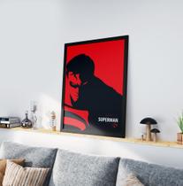 Quadro Decorativo Moldura Preta 30x40cm Superman