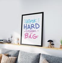 Quadro Decorativo Moldura Preta 30x40cm Work