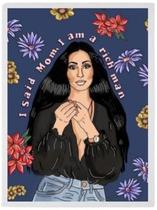 Quadro Decorativo Mom I Am A Rich Man Moldura Branca 33X24Cm Quadro Decorativo Mom I Am A Rich Man Moldura Branca 33X24Cm