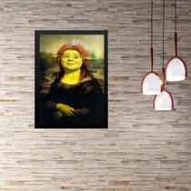 Quadro Decorativo Mona Lisa Fiona 33x24cm - com vidro