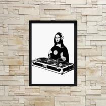 Quadro Decorativo Monalisa DJ 24x18cm Quadro Decorativo Monalisa DJ 24x18cm