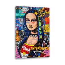 Quadro decorativo Monalisa em canvas 60x90cm para sala hall de entrada - Quadros Enquadrado Quadro decorativo Monalisa em canvas 60x90cm para sala hall de entrada - Quadros Enquadrado