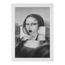 Quadro Decorativo Monalisa POP ART, Com Vidro, Moldura 30x42 Para Sala, Quarto, Escritório Quadro Decorativo Monalisa POP ART, Com Vidro, Moldura 30x42 Para Sala, Quarto, Escritório