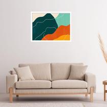 Quadro Decorativo Montanhas Abstrato - 50x70cm Quadro Decorativo Montanhas Abstrato - 50x70cm