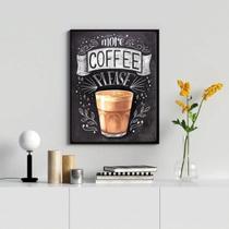 Quadro Decorativo More Coffee Please 24X18Cm