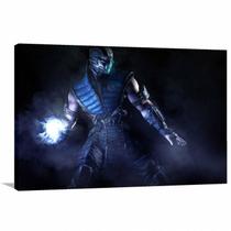 Quadro decorativo Mortal Kombat Subzero com Tela em Tecido Quadro decorativo Mortal Kombat Subzero com Tela em Tecido