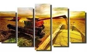Quadro Decorativo Mosaico 5 Peças Agricultor Agricultura Quadro Decorativo Mosaico 5 Peças Agricultor Agricultura