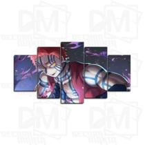 Quadro Decorativo Mosaico 5 Peças Anime Demon Slayer 115x60cm 1