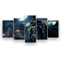 Quadro Decorativo Mosaico 5 Peças Batman