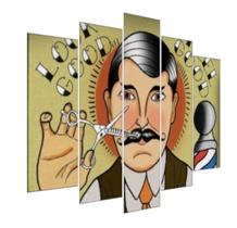 Quadro Decorativo Mosaico 5 Peças Mod927 Barber 02