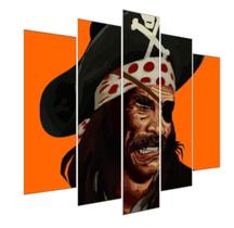 Quadro Decorativo Mosaico 5 Peças Mod931 Barber 05