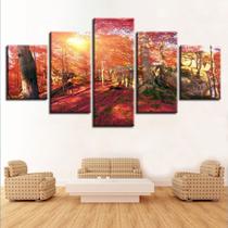 Quadro Decorativo Mosaico 5 Pecas Paisagem