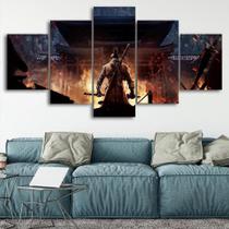 Quadro Decorativo Mosaico 5 Peças Sekiro