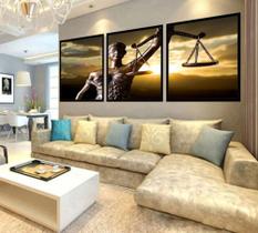 Quadro Decorativo Mosaico Advocacia Deusa Da Justiça