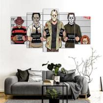 Quadro Decorativo Mosaico De 5 Peças Prisão Filmes De Terror