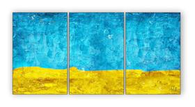 Quadro Decorativo Mosaico Detalhes Azul Dourado Sofisticado