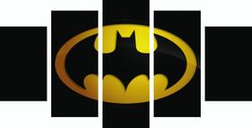 Quadro Decorativo Mosaico Escritório Luxo Batman Nerd 1