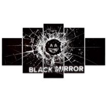 Quadro Decorativo Mosaico MDF Black Mirror 115x60cm Quadro Decorativo Mosaico MDF Black Mirror 115x60cm