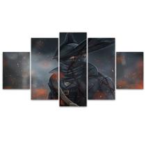 Quadro Decorativo Mosaico MDF Bloodborne Hunter 115x60cm Quadro Decorativo Mosaico MDF Bloodborne Hunter 115x60cm