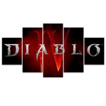 Quadro Decorativo Mosaico MDF Diablo 4