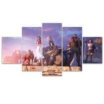 Quadro Decorativo Mosaico MDF Final Fantasy 7 Remake Personagens